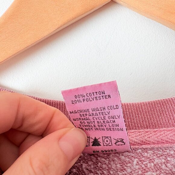 Call Her Daddy “Father” Crewneck Pullover Sweatshirt Vintage Wash Mauve Small - Picture 8 of 8